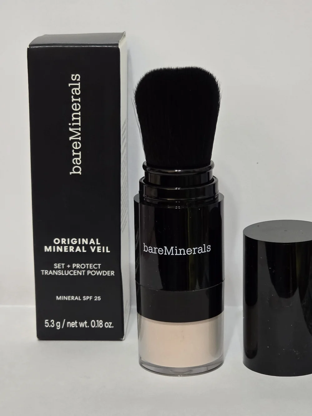bareMinerals Original Mineral Veil SPF 25 Translucent Powder Brush New